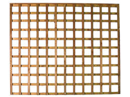 Square wooden garden trellis panel, ideal for climbing plants, privacy screening, or decorative garden features.